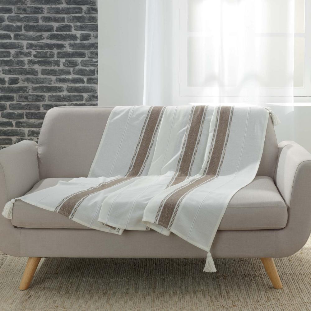 Baumwolle Wohndecke 125x150 Tagesdecke Kuscheldecke Sofa Couch Decke Überwurf Bild 1