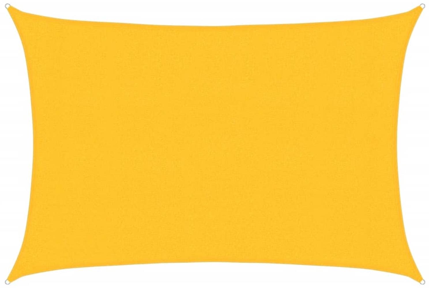 vidaXL Sonnensegel 160 g/m² Gelb 3x4 m HDPE 311567 Bild 1