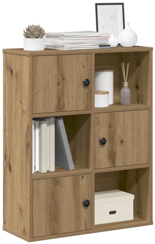vidaXL Bücherregal Artisan-Eiche 60x24x76,5 cm Holzwerkstoff 860390 Bild 1