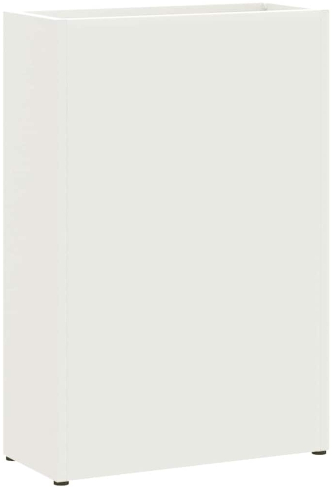 vidaXL Sonnenschirmhalter mit Speicher Weiß 28 x 12 x 41 cm Metall 868541 Bild 1