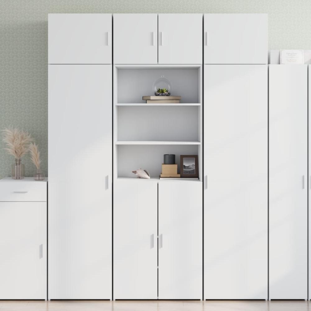 vidaXL Highboard Weiß 70x42,5x185 cm Holzwerkstoff 3281371 Bild 1