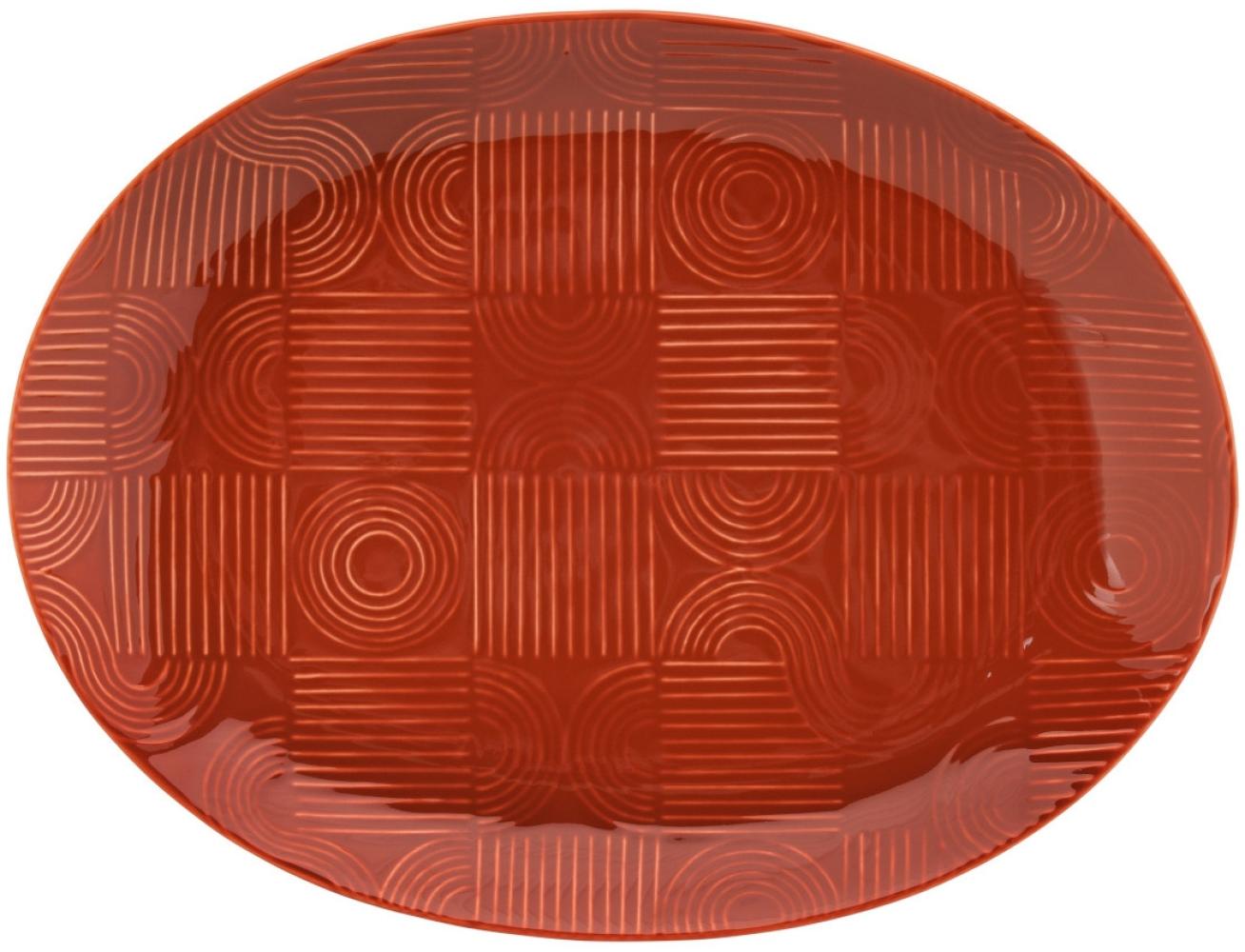 Maxwell & Williams DR0458 Platte 36 x 27 cm ARC oval, Terracotta, Premium-Keramik, in Geschenkbox Bild 1