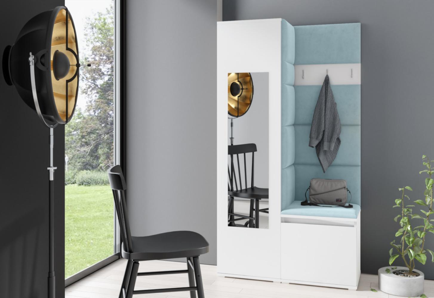 Garderoben-Set EUGENIO 13, 95 x 185 x 40, Weiß/trinity 22 Bild 1
