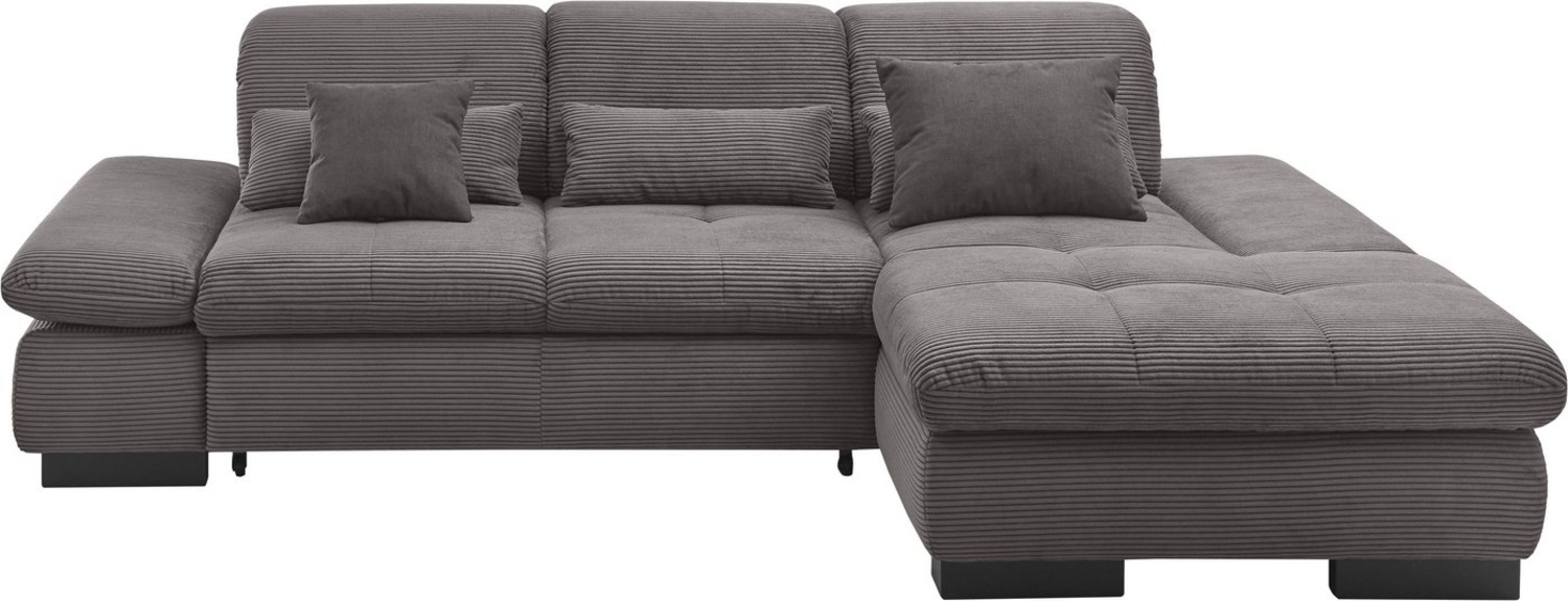 set one by Musterring Ecksofa SO4100 V, mit verstellbaren Kopfteilen, wahlweise mit Funktionen, Cord-Bezug Bild 1
