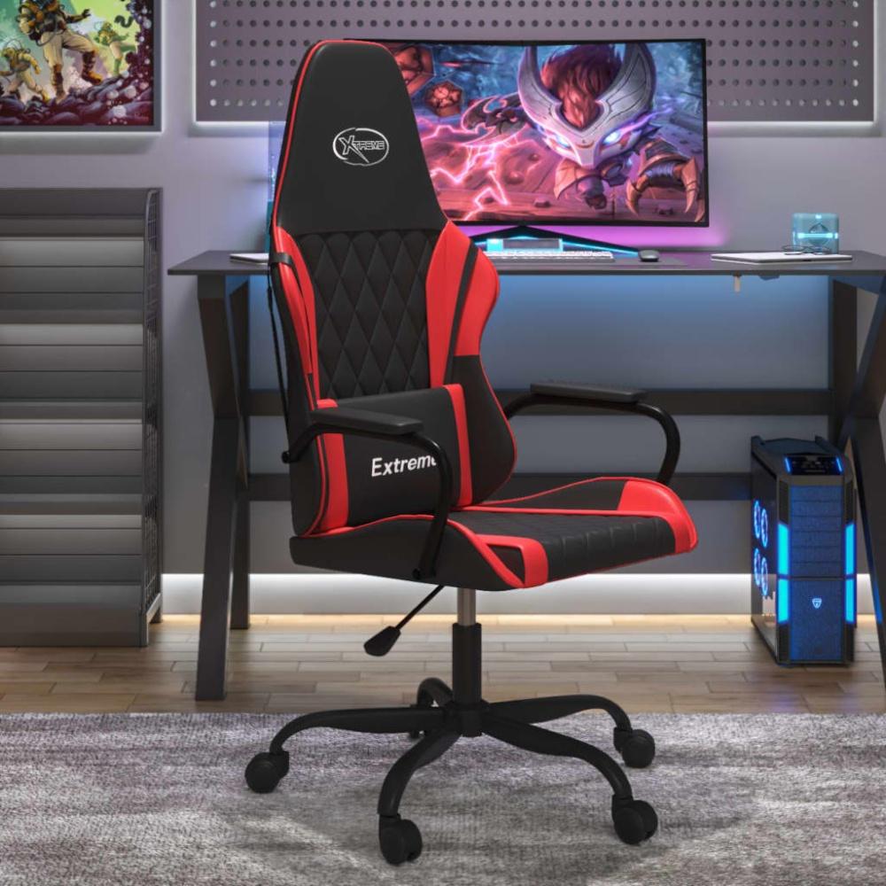 vidaXL Gaming-Stuhl Schwarz und Rot Kunstleder 3143776 Bild 1