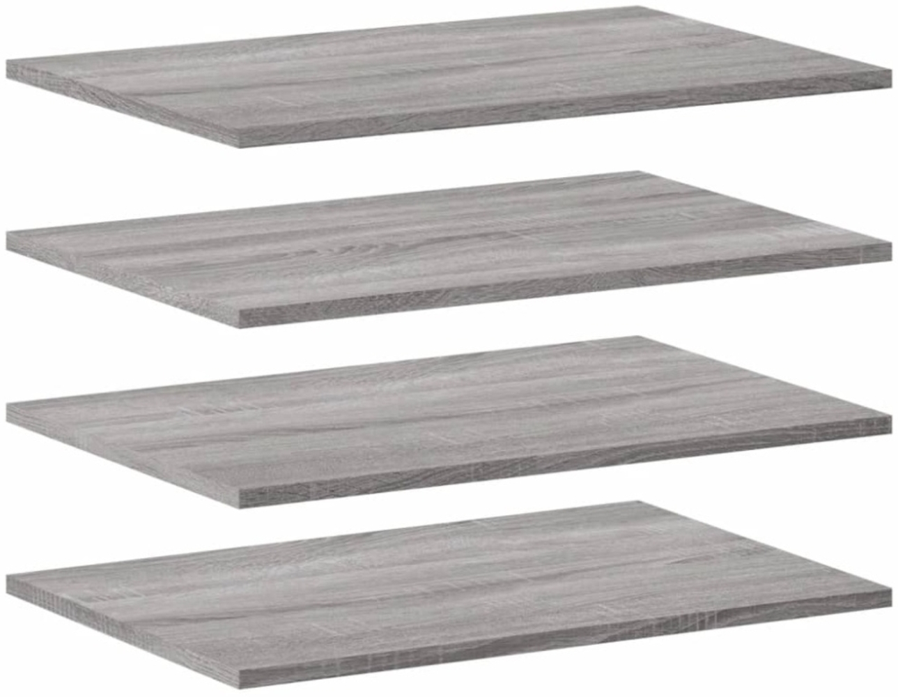 vidaXL Wandregale 4 Stk. Grau Sonoma 60x40x1,5 cm Holzwerkstoff 838245 Bild 1