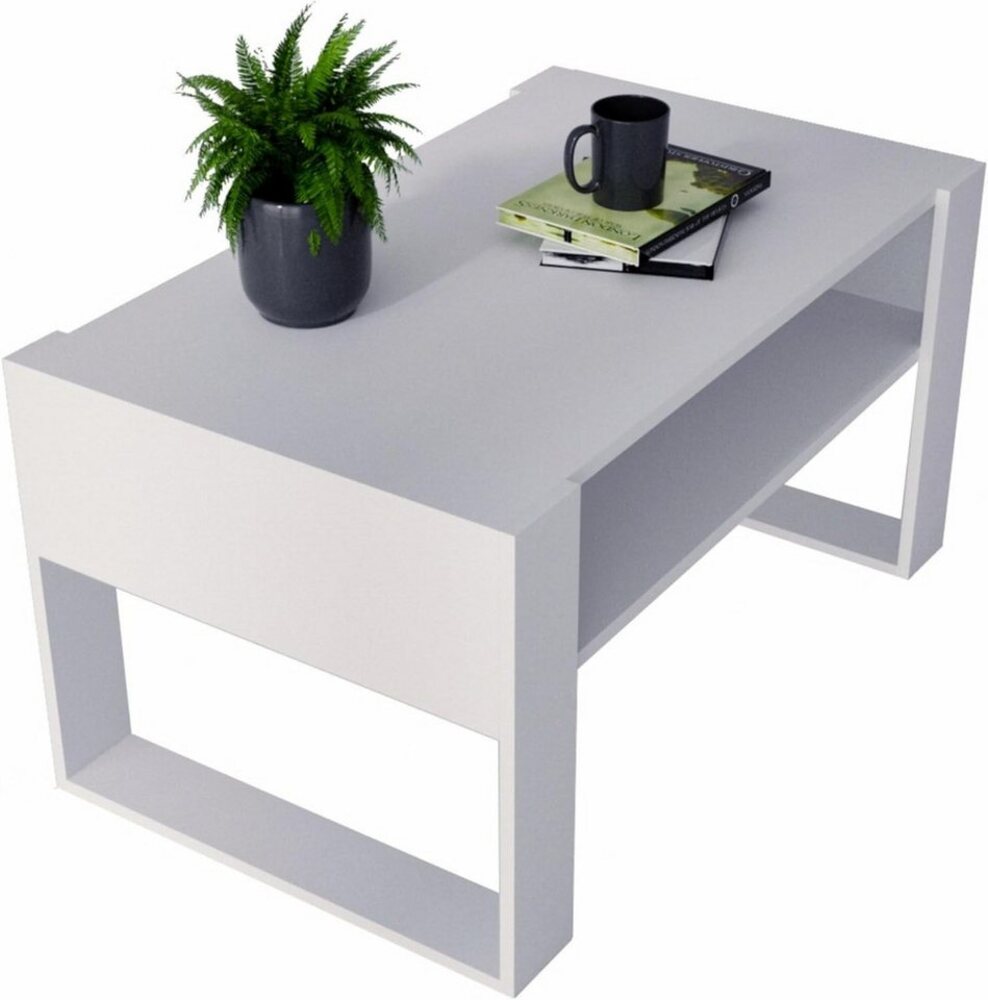 CraftPAK Wohnzimmertisch Wohnzimmer Tisch KARO92 Couchtisch 53T x 92B x 45H cm Bild 1