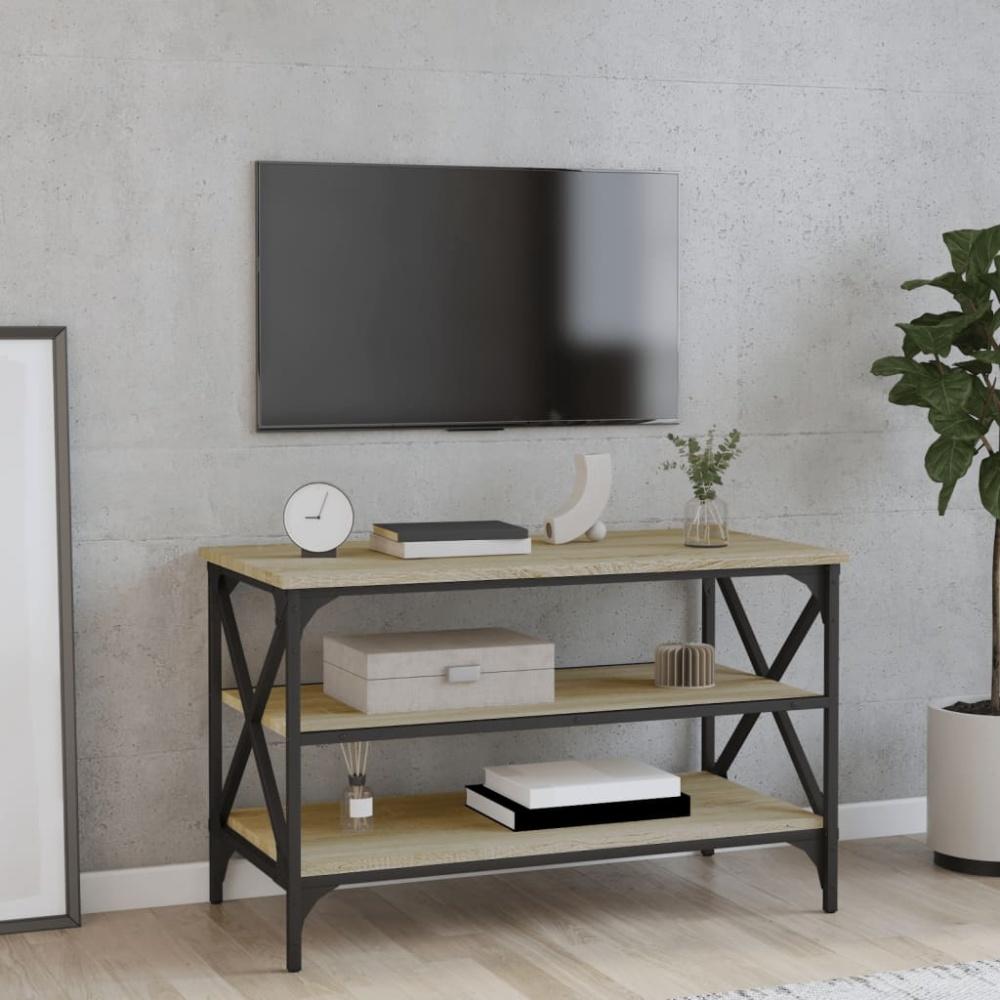 vidaXL TV-Schrank Sonoma-Eiche 80x40x50 cm Holzwerkstoff 825788 Bild 1
