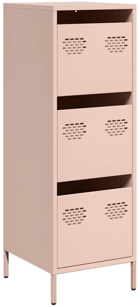 vidaXL Highboard Rosa 39x35x103,5 cm Stahl 851401 Bild 1