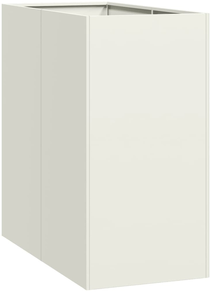 vidaXL Pflanzgefäß Weiß 40x80x80 cm Stahl 860774 Bild 1
