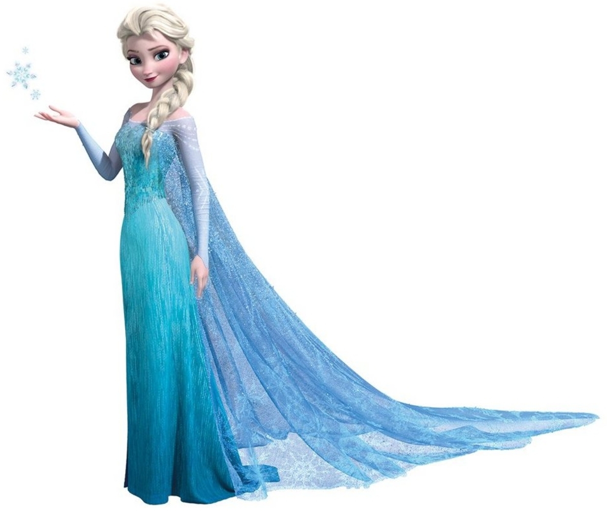 RoomMates Wandsticker DISNEY Frozen Elsa glitzernd Bild 1