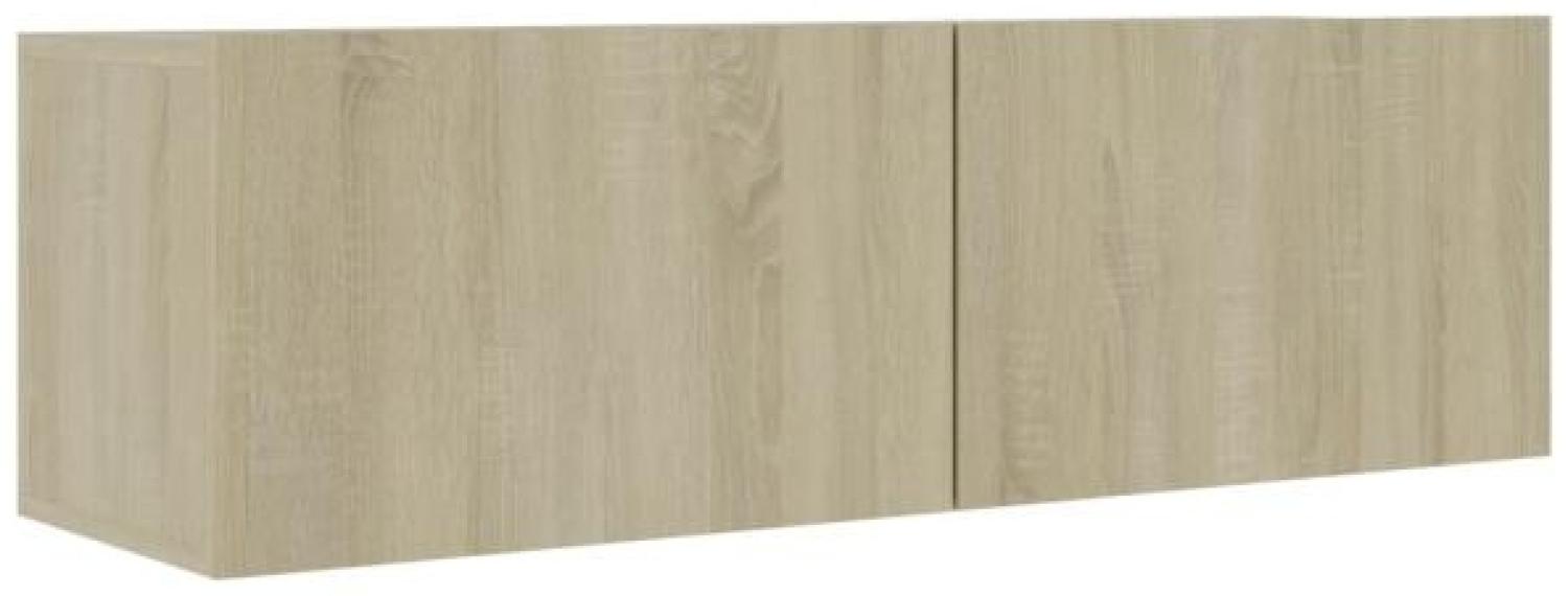 vidaXL TV-Schrank Sonoma-Eiche 100x30x30 cm Holzwerkstoff 801484 Bild 1