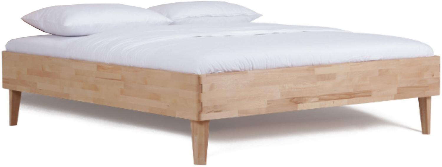 Dico Buche Massivholz Bettrahmen ohne Kopfteil Atlanta 321.00 gezapft Größe 100 x 220 cm Bild 1