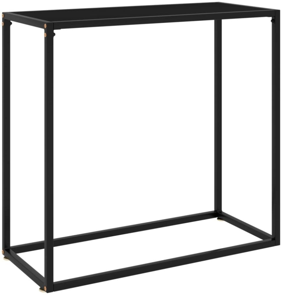 vidaXL Konsolentisch Schwarz 80x35x75 cm Hartglas [322808] Bild 1