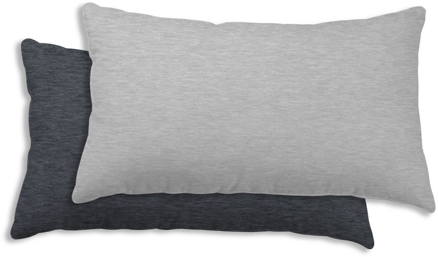 One Home Kissenbezüge Wende Melange, (2 Stück), meliert, Baumwolle kuschelig warm weich Biber Winter Bild 1