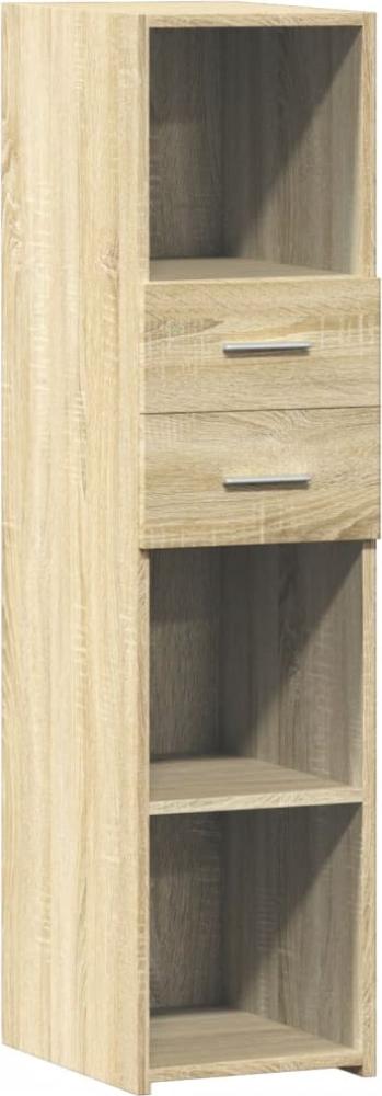 vidaXL Highboard Sonoma-Eiche 30x42,5x124 cm Holzwerkstoff 846154 Bild 1