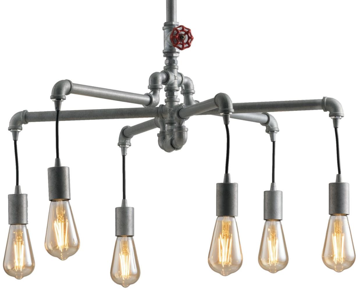 Luce Design Amarcord S6 ZN Pendelleuchte 6-flammig ECO Light zink Bild 1