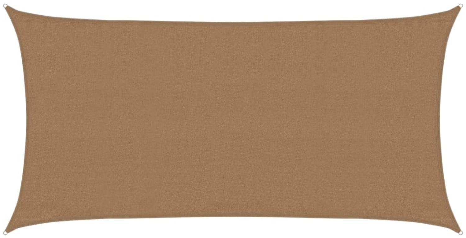 vidaXL Sonnensegel 160 g/m² Taupe 3x6 m HDPE 311405 Bild 1