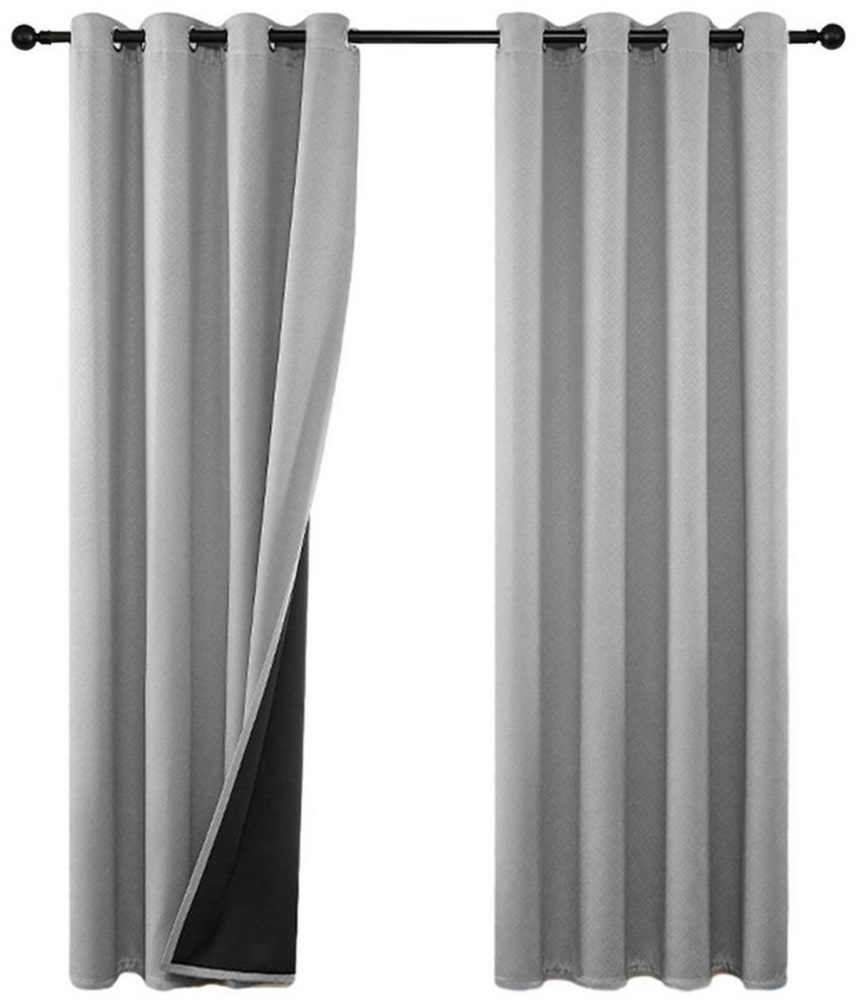 OKWISH Verdunkelungsvorhang 2er Set Verdunklungsvorhänge Vorhang Vorhänge Gardinen Curtains, Ösen (2 St), verdunkelnd, Polyester, Schlafzimmer Thermovorhang Ösen Wärmeisolierend gegen Kälte Blickdicht Bild 1