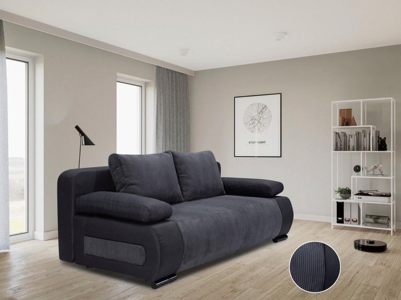 COLLECTION AB Schlafsofa Moritz, mit Bettfunktion und Bettkasten, komfortabler Federkern Bild 1