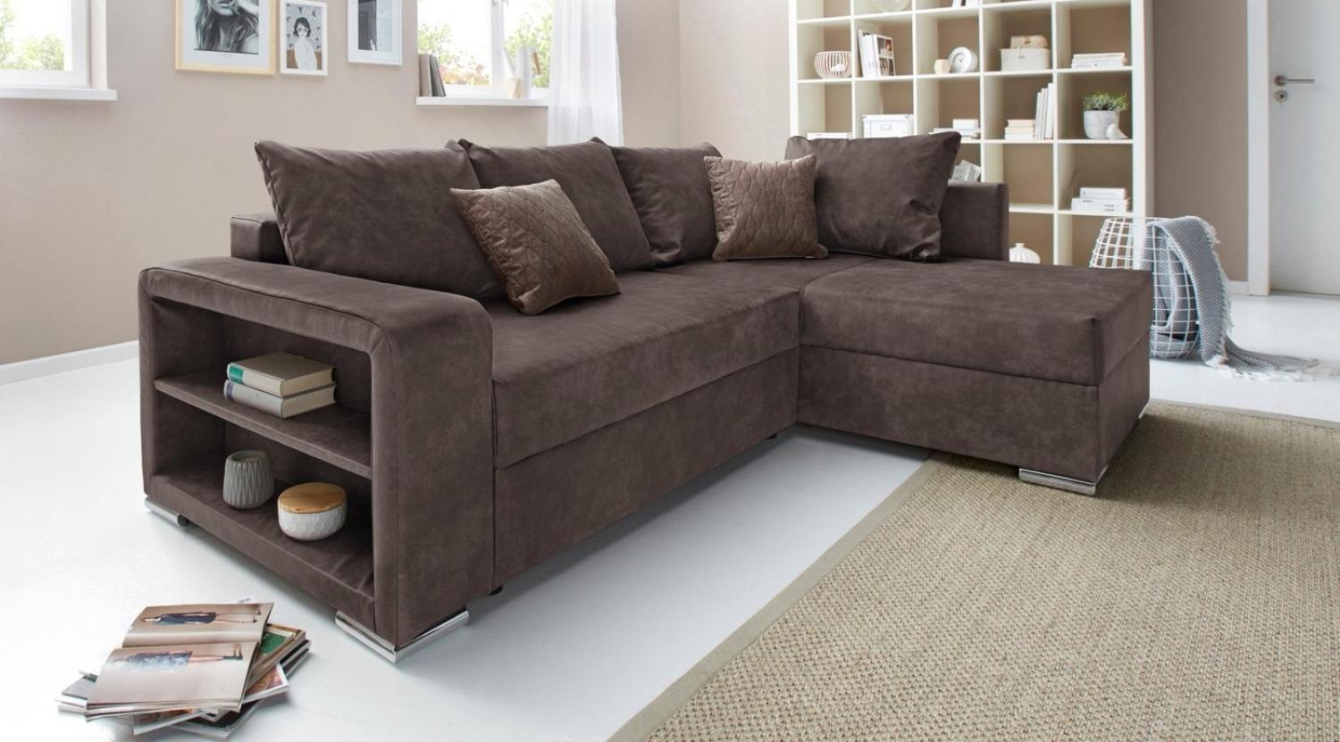 COLLECTION AB Ecksofa John L-Form, inklusive Bettfunktion und Bettkasten Bild 1