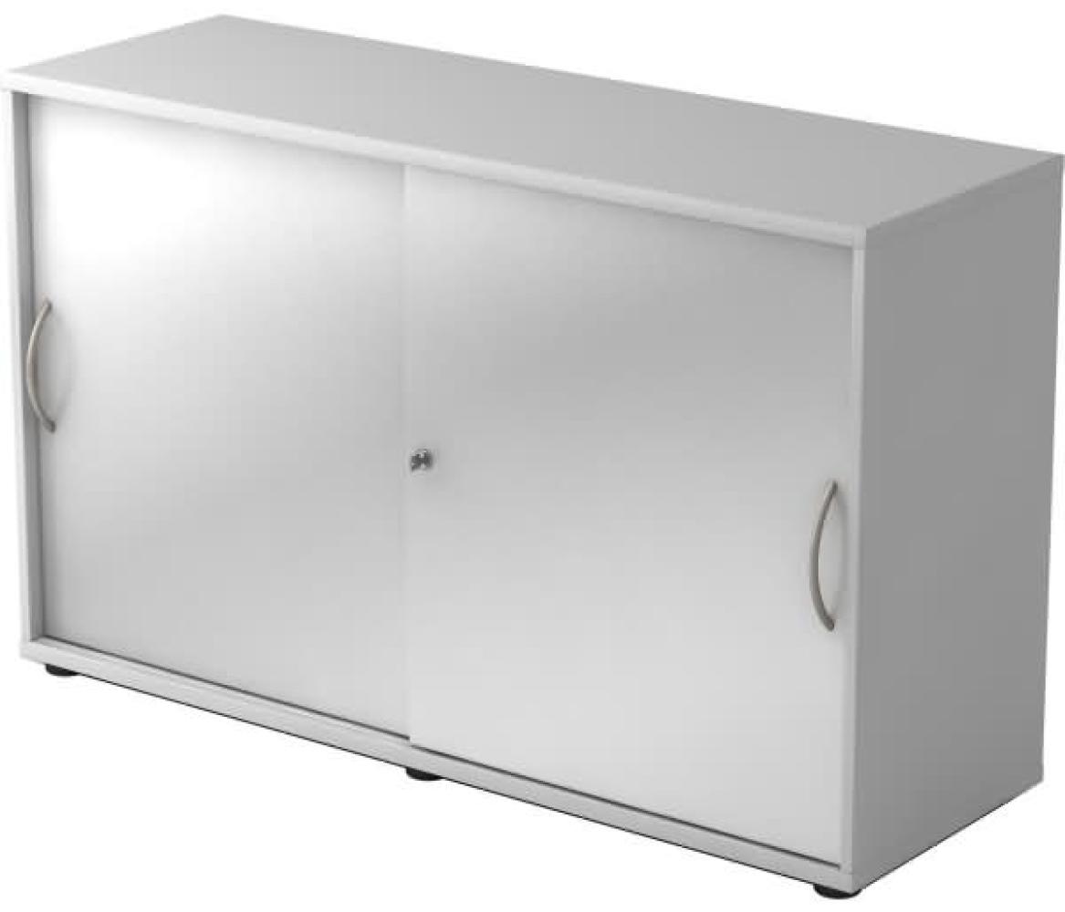 Schiebetürschrank 2OH 120cm BM Grau / Silber Bild 1