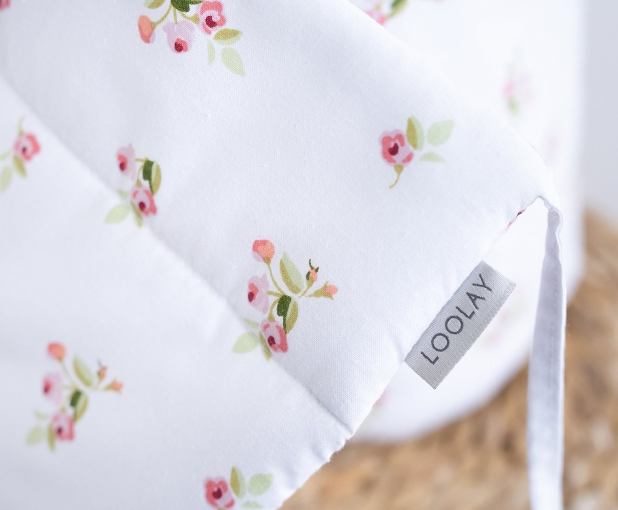 Loolay Bettnestchen 2026 TREND Muster Babybett BETTUMRANDUNG 420, 360, 210, 180x30 cm, (Neugeborene Baby Erstausstattung PREMIUM Geschenk HASE, ROSE, IGEL, Babybett Umrandung Kopfschutz Nestchen Babynest für Mädchen und Junge), 100% Europäische Stoffe... Bild 1