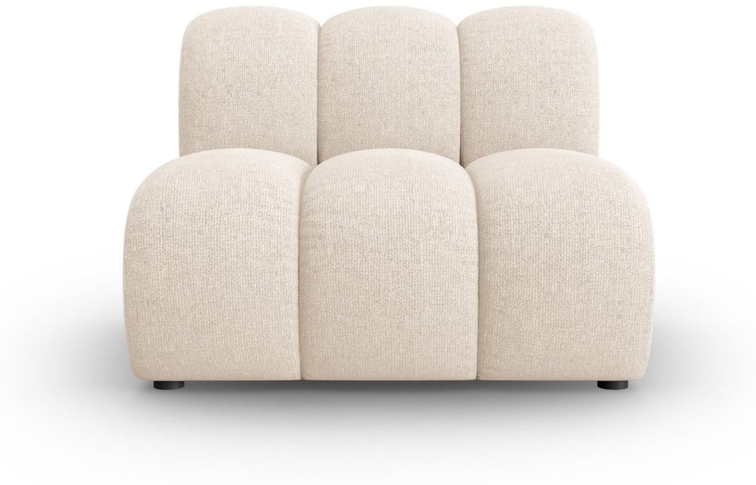 Micadoni Modul Armlos Lupine 1-Sitzer Chenille Helles Beige Bild 1