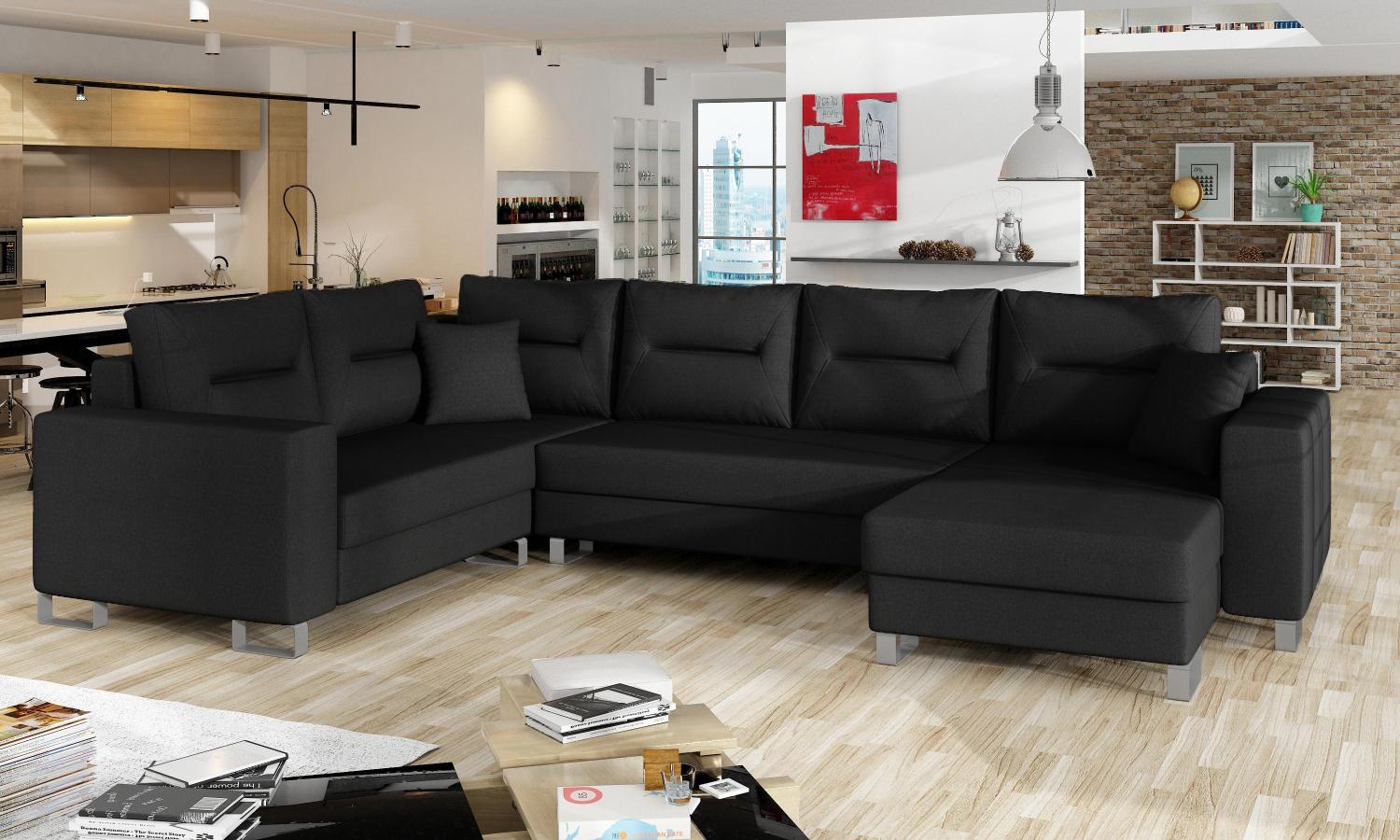 Wohnideebilder Dorado Schwarz Ecksofas & Eckcouches Dr17 Bild 1