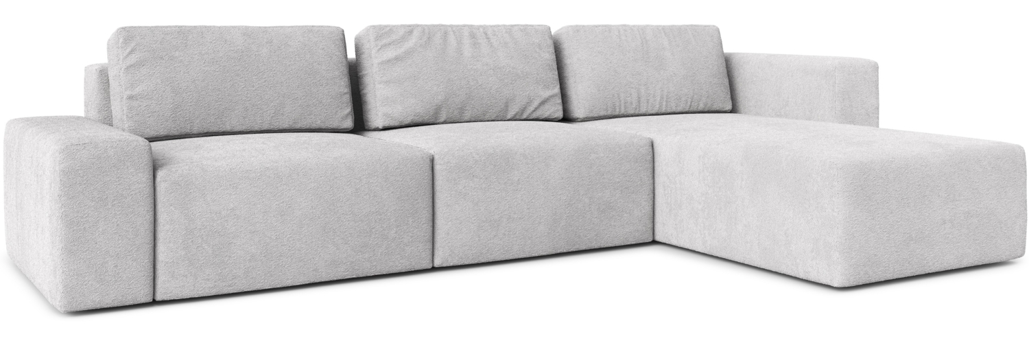 AX LIVING Couch XXL L Form Arkleton Ecksofa Groß Hellgrau 360cm Stil R Bild 1