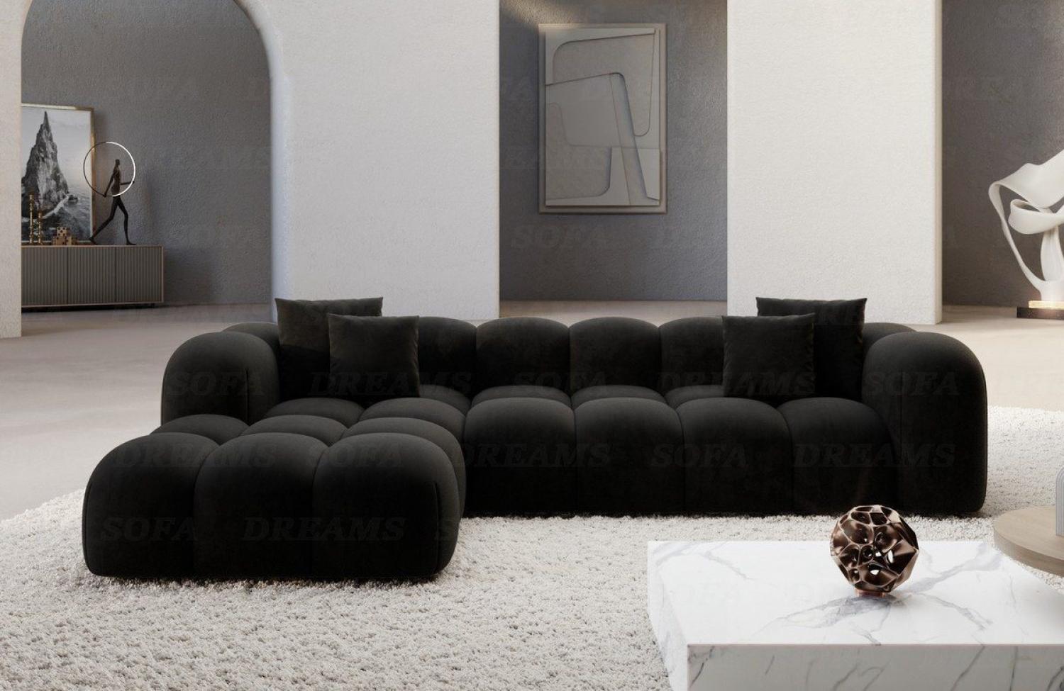 Sofa Dreams Ecksofa Stoffsofa Eckcouch Polster Eck Sofa Formentera L Form kurz Stoff, Loungesofa Bild 1