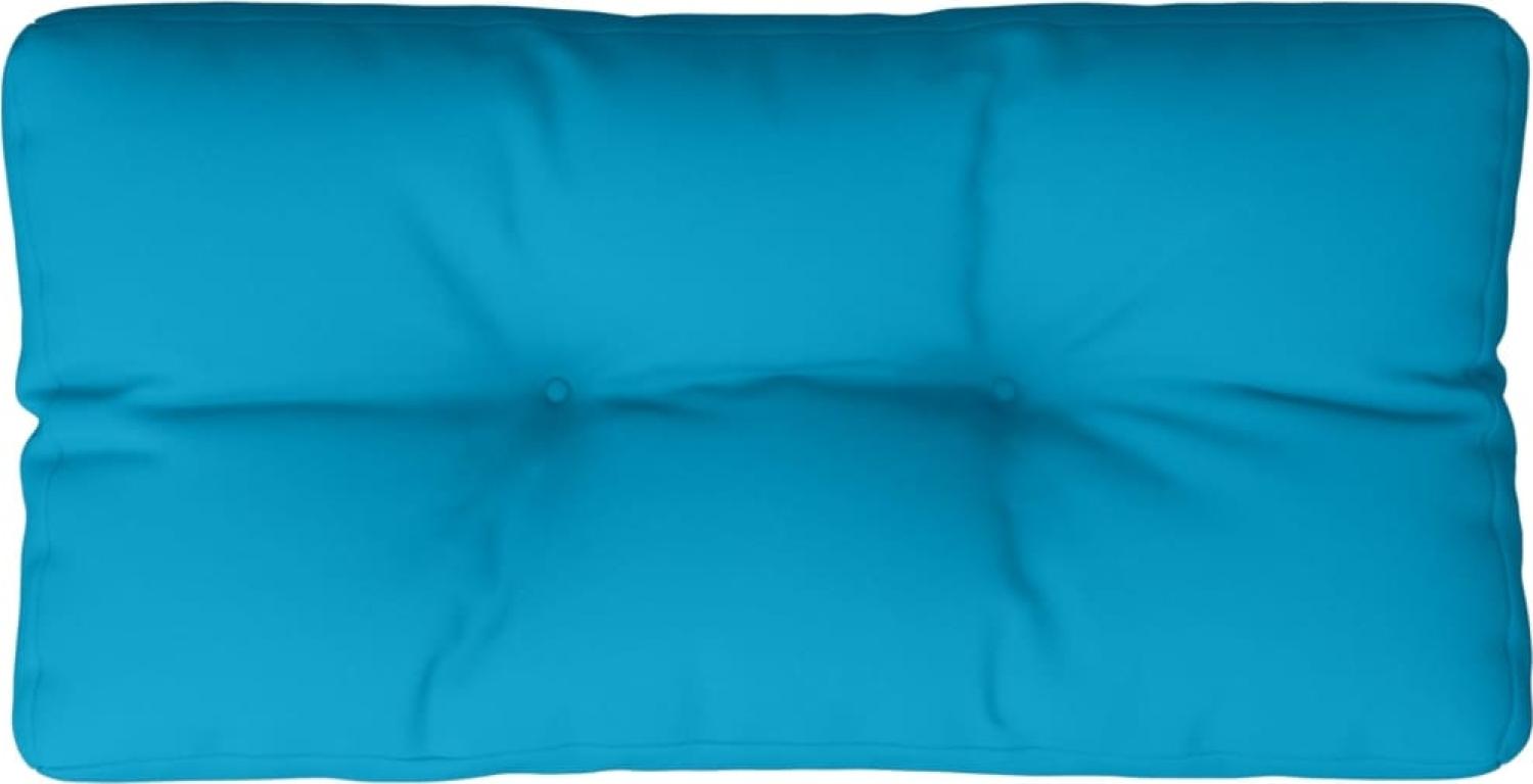 vidaXL Palettenkissen Hellblau 80x40x12 cm Stoff 360605 Bild 1