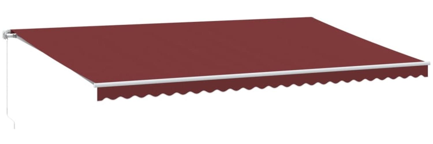 vidaXL Markise Manuell Weinrot 600x300 cm 3215222 Bild 1