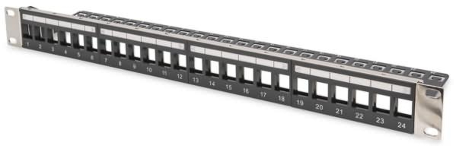 DIGITUS 1HE Modular Patch Panel, 24-Port, geschirmt Bild 1