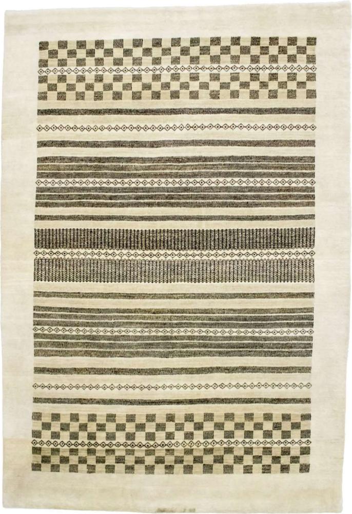 Gabbeh Teppich - Loribaft - 199 x 142 cm - beige Bild 1