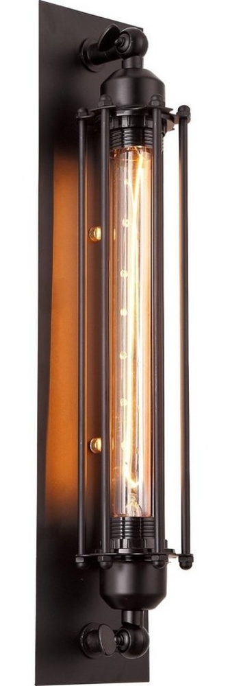 Rosnek LED Wandleuchte E27, Industrieller Stil, für Nachttisch Bar Restaurant, LED-Glühbirne ist im Lieferumfang enthalten, Wohnzimmer Schlafzimmer Wand Deko Bild 1