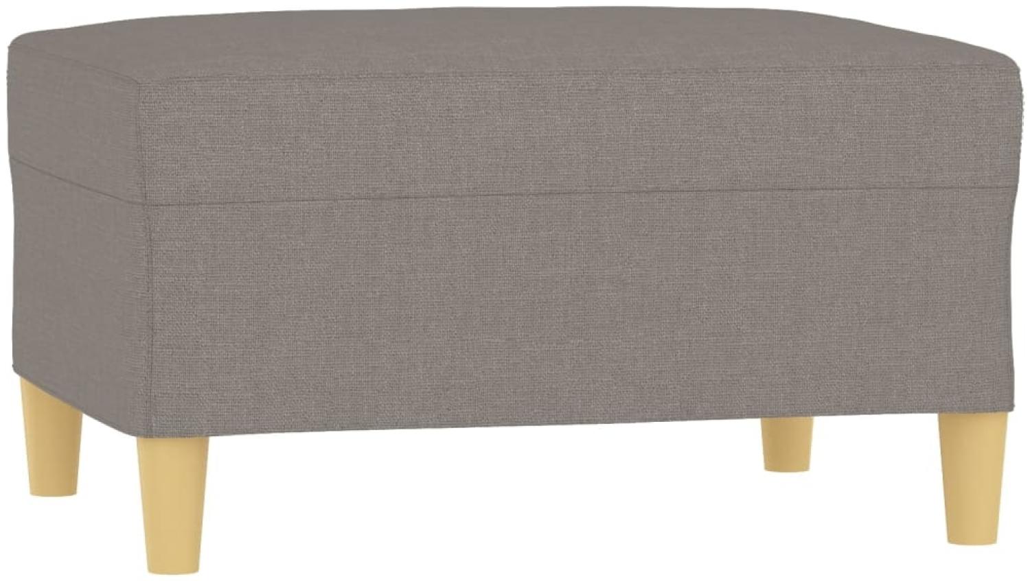 vidaXL Fußhocker Taupe 70 x 55 x 41 cm Stoff [349278] Bild 1