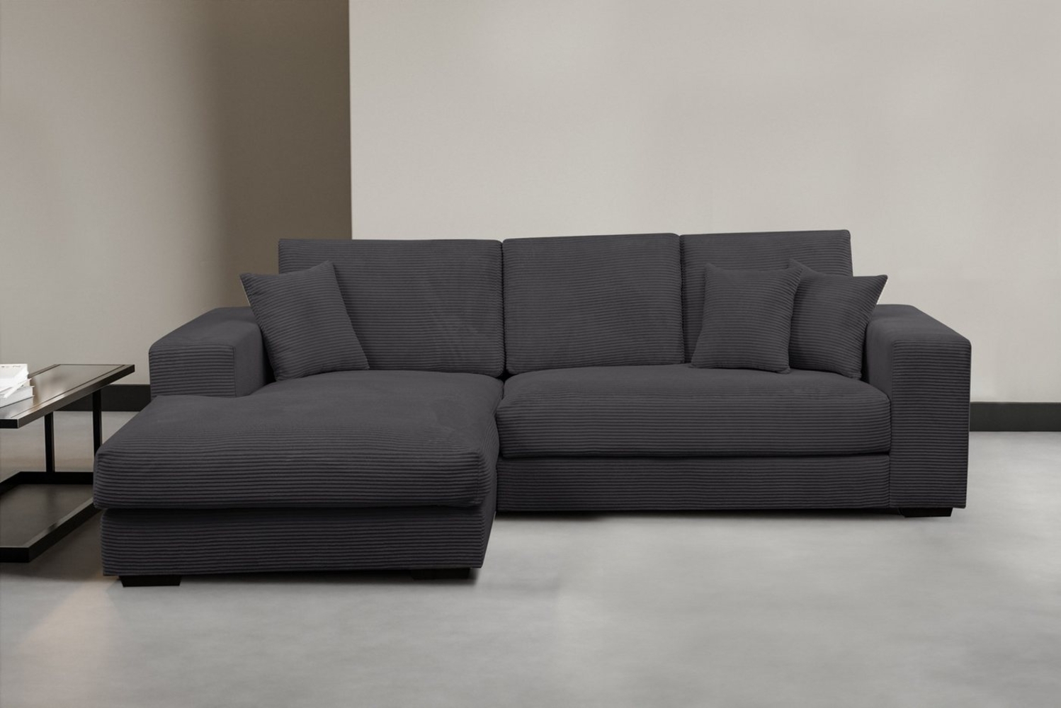 WERK2 Ecksofa Eden L-Form, Design Ecksofa in Cord mit besonders weichem Sitzkomfort Bild 1