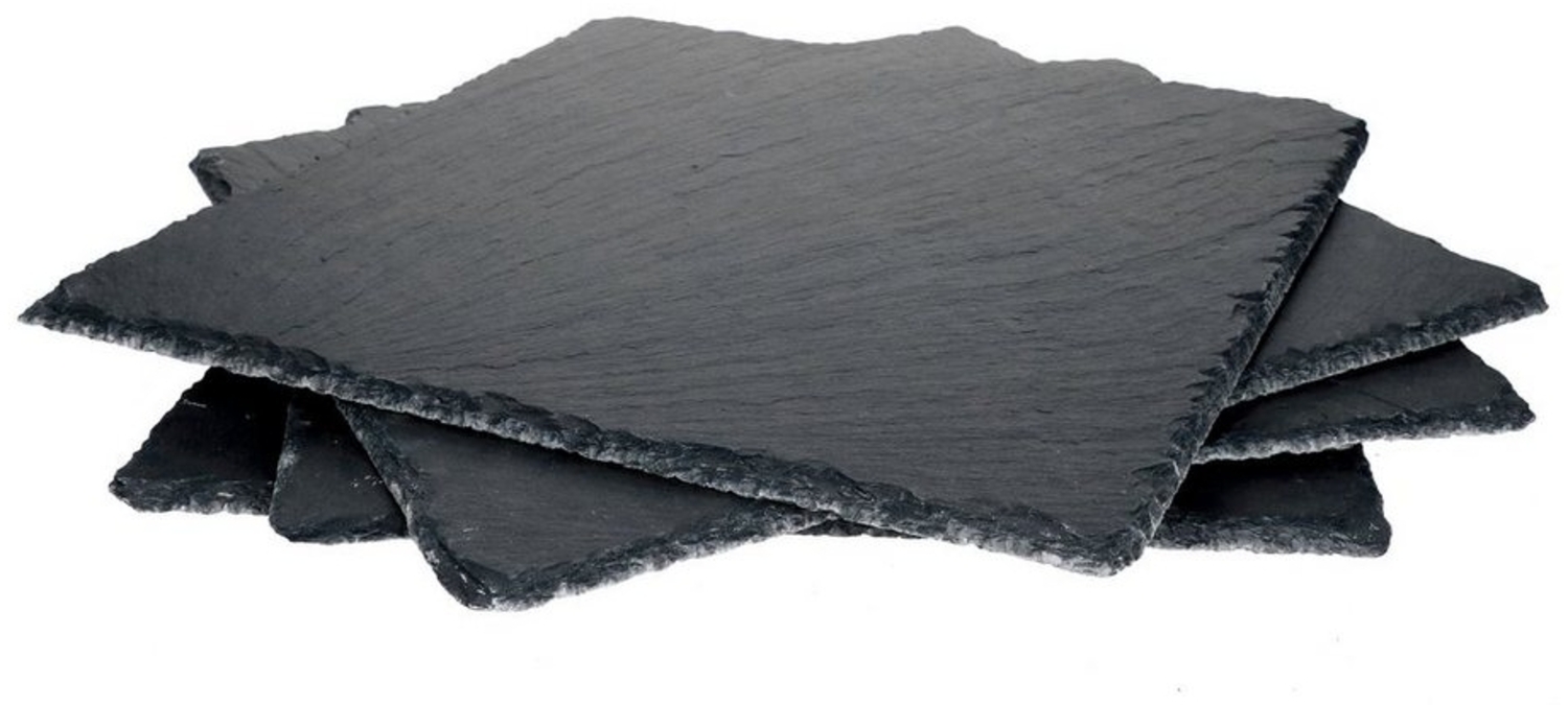 4x Schieferplatten 30x30 cm Untersetzer Deko-Teller Servier-Platte Naturschiefer Bild 1