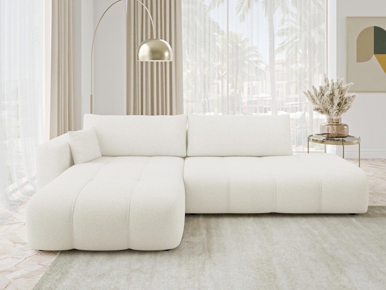 Ecksofa Furyn O (Farbe: Velo 621, Seite: Links) Bild 1