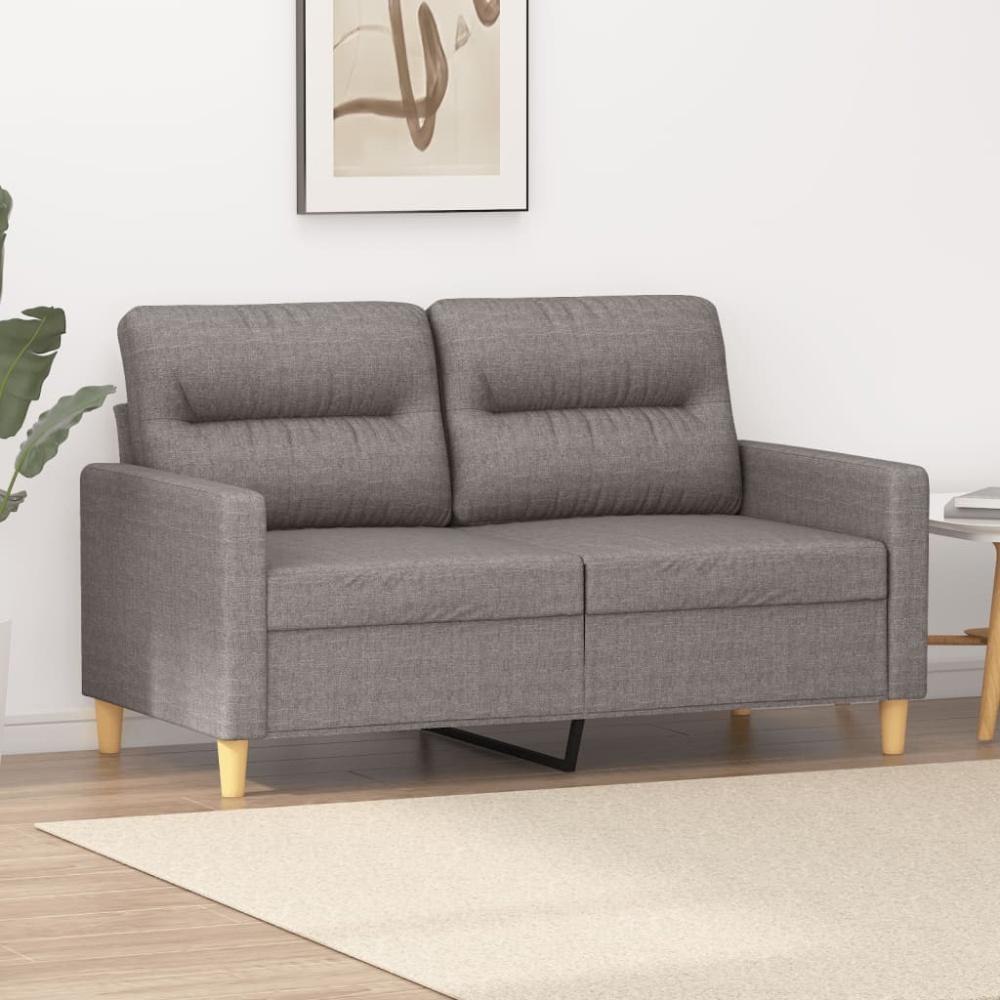 vidaXL 2-Sitzer-Sofa Taupe 120 cm Stoff 359234 Bild 1