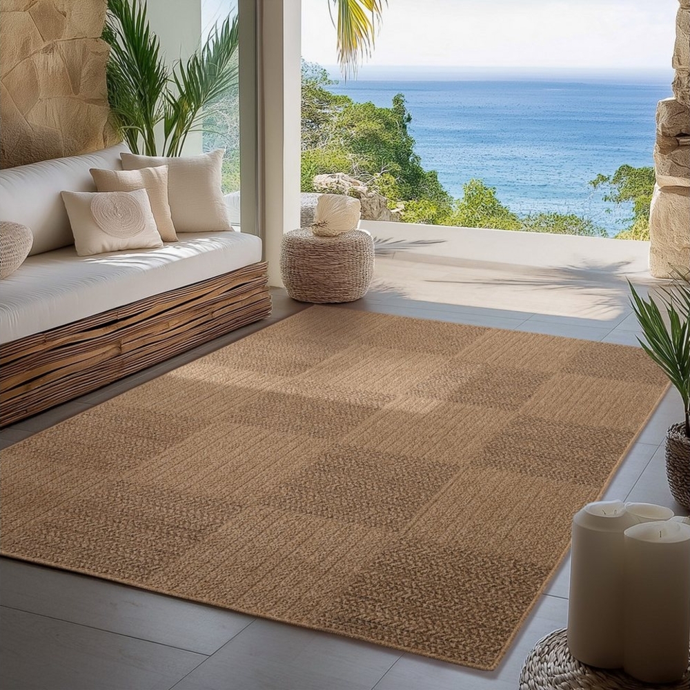 Carpettex Outdoorteppich Boho Design, Läufer, Höhe: 5 mm, Outdoor Teppich Wetterfest Modern Design Wohnzimmer Küchen Terrasse Bild 1