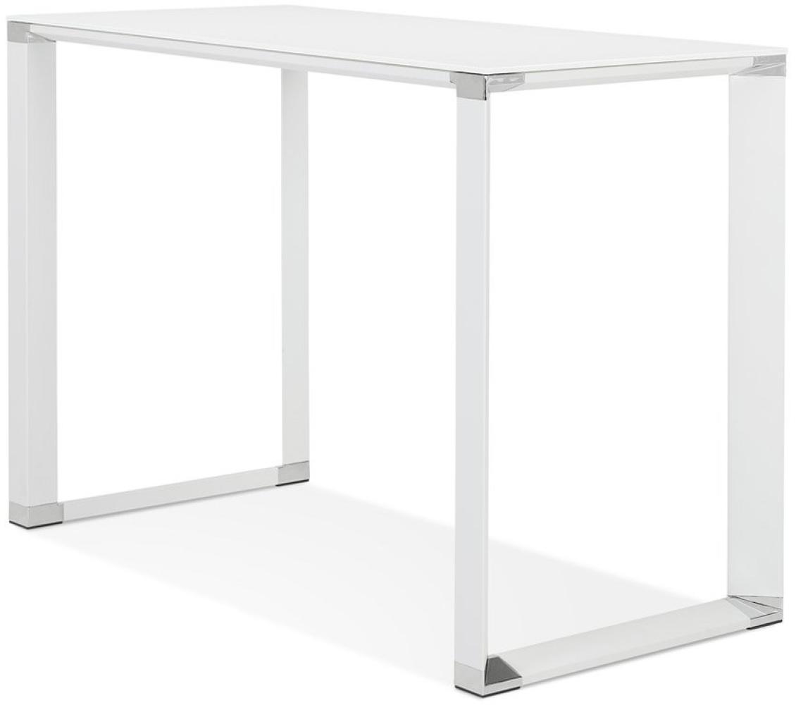 Kokoon Design Schreibtisch / Hochtisch Warner Glas Weiß 140cm Bild 1