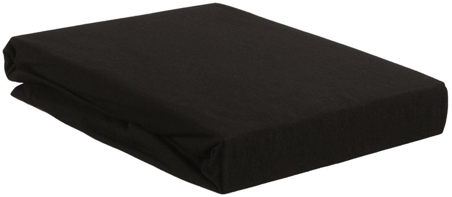 Beddinhouse Jersey, Baumwolle Spannbettlaken Jersey Hl Black 120X200/210 120 x 200/220 cm Steghöhe: 30 cm 1 Spannbettlaken Schwarz Bild 1