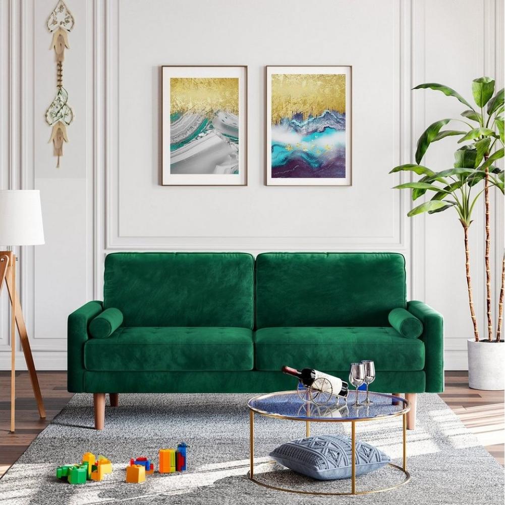 Vesgantti Sofa 3 Sitzer Sofa Gästesofa Modern Couch 176cm verlängern 2er Sitzsofa Bild 1