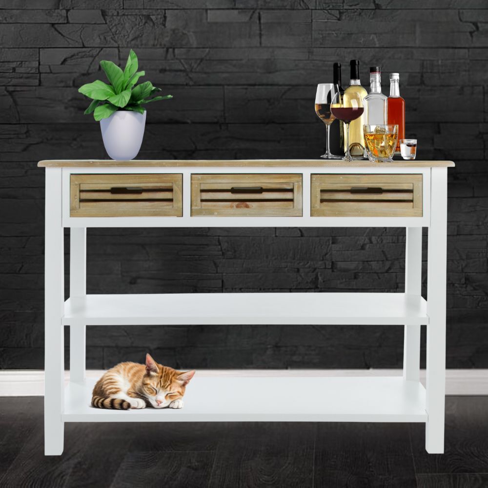 Mediteraner Konsolentisch COUNTRY 115cm im Landhausstil SHABBY-CHIC Bild 1