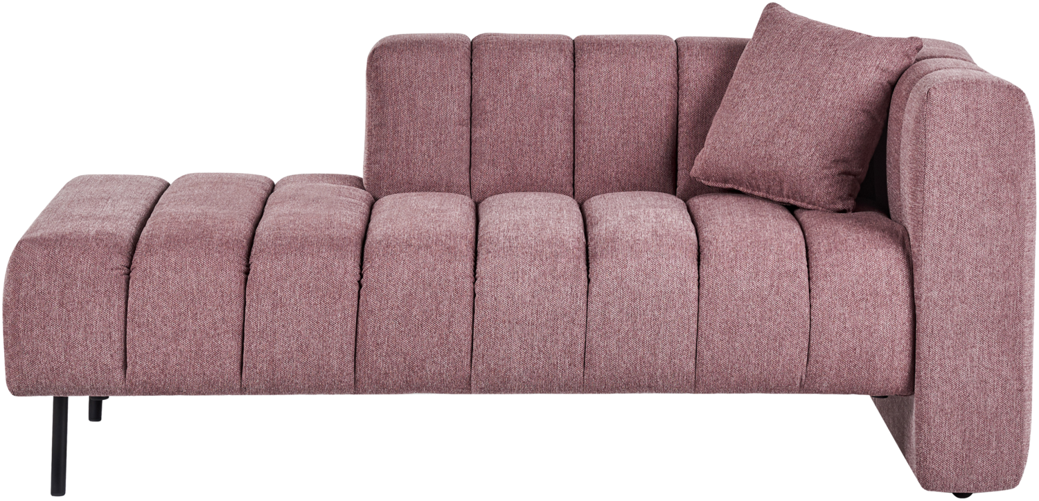 Chaiselongue rosa rechtsseitig LANNILS Bild 1