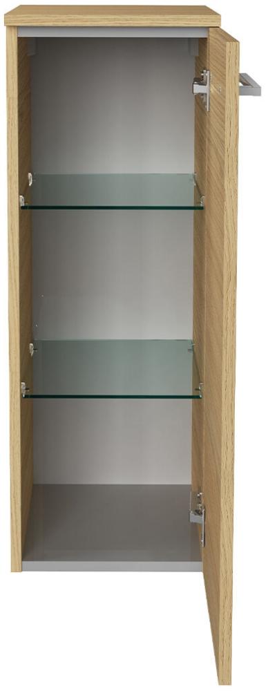 Fackelmann B.STYLE Midischrank rechts, 30 cm breit, Braun Bild 1