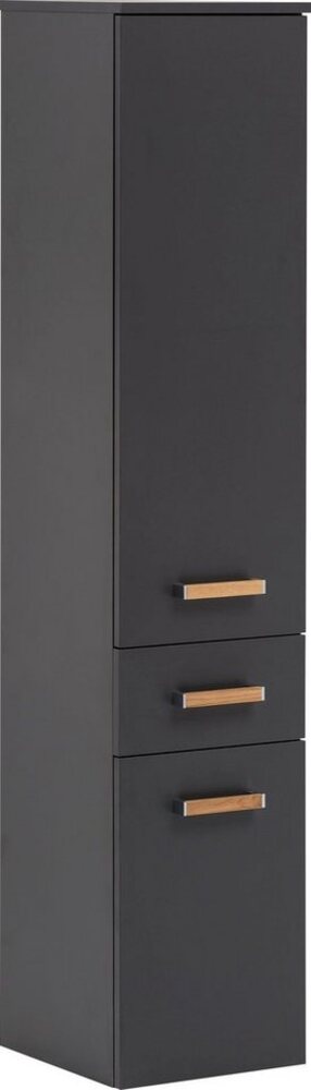 SCHILDMEYER Hochschrank Badschrank Highboard anthrazit 32,7 x 160,1 x 35,3 cm Bild 1