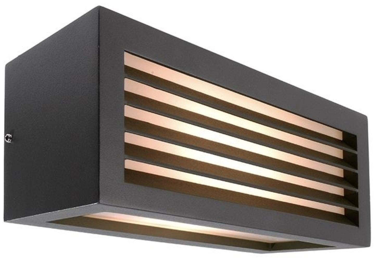 Deko Light Wall Line III Wandleuchte außen anthrazit IP54 1 flg. E27 Modern Bild 1